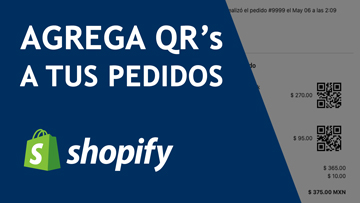 Agrega códigos QR a las notificaciones de tus pedidos en Shopify